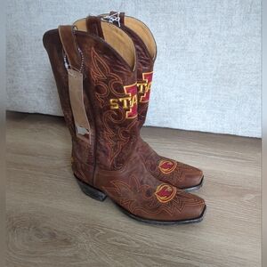 Men’s Iowa Cyclones State Gameday Cowboy Boots, NWT, Size 10D Leather Boots
